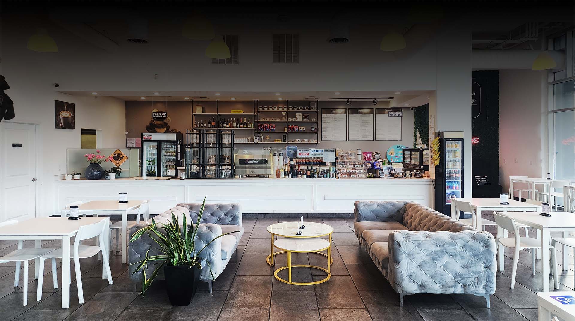 Miss Melbourne Coffee Los Angeles Interior - Miss Melbourne Coffee Interior counter view of Miss Melbourne Coffee shop in Los Angeles